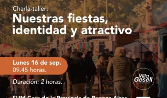 SE SUSPENDE LA CHARLA NUESTRAS FIESTAS, IDENTIDAD Y ATRACTIVO